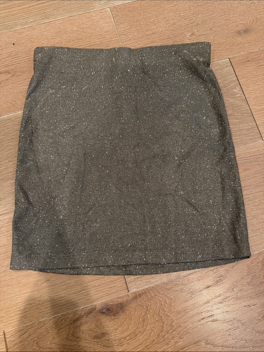 Target Metallic Black Glitter Mini Skirt